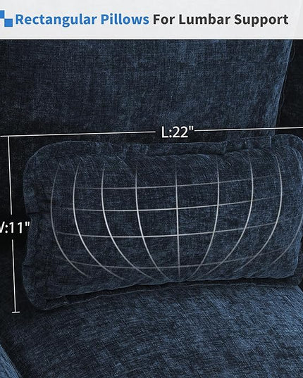 Symmetrical Modular Sectional Sofa with Chaise Lounge, 6 Seater Chenille Upholstered Cloud Couch, U Shaped Oversized Sleeper Sofa&Couches with Thicked Cushion & Detackable Backrest Living Room - LeafyLoom