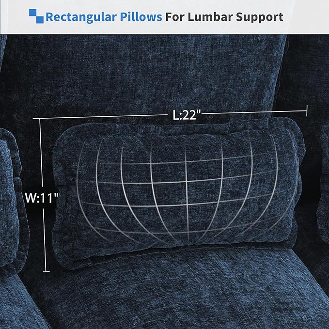 Symmetrical Modular Sectional Sofa with Chaise Lounge, 6 Seater Chenille Upholstered Cloud Couch, U Shaped Oversized Sleeper Sofa&Couches with Thicked Cushion & Detackable Backrest Living Room - LeafyLoom