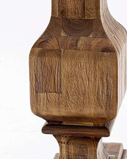 East West Furniture I3AB5-N35 Irving 5 Piece Room Set Includes a Round Dining Table with Pedestal and 4 Doeskin Linen Fabric Upholstered Parson Chairs, 48x48 Inch - LeafyLoom