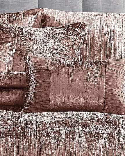 Riverbrook Home Turin Comforter Set, King, Blush, 7 Piece Set - LeafyLoom
