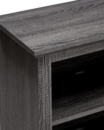 Rockpoint 70inch Modern TV Stand Storage Media Console Entertainment Center for TVs up to 80,Charcoal - LeafyLoom