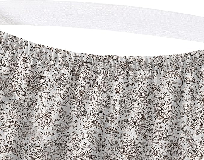 Elegant Comfort Softest and Coziest 6-Piece Sheet Set - 1500 Premium Hotel Quality Microfiber - Deep Pocket, Wrinkle Resistant 6-Piece Paisley Pattern Bed Sheet Set, Full, Paisley Taupe - LeafyLoom