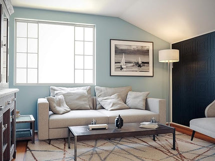 Kenroy Home 21405AB Stowe Floor Lamp with Antique Brass Finish, Modern Style, 61" Height, 19" Width, 19" Depth - LeafyLoom