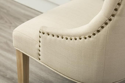 NicBex Haerin-SD-00159-LWJ Dining Chairs, 24"x22"x39", Beige - LeafyLoom
