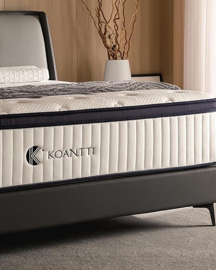 Full Size Mattress, 12 Inch Hybrid Full Mattress in a Box with Memory Foam & Individual Pocket Spring for Edge Support, Pressure Relief, Medium Firm,CertiPUR-US. - LeafyLoom