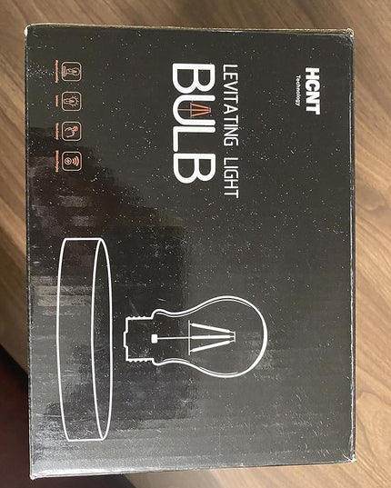 Levitating Bulb Lamp Magnetic Floating LED Light Desk Lamp Table lamp Night Light, 360 Degree Automatic Rotating Light for Unique Gifts Room Home Office Decor - LeafyLoom