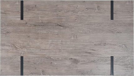 SAFAVIEH Home Collection Alyssa Mid-Century Rustic Industrial Grey Oak/Black Dining Room Table DTB7000C, 0 - LeafyLoom
