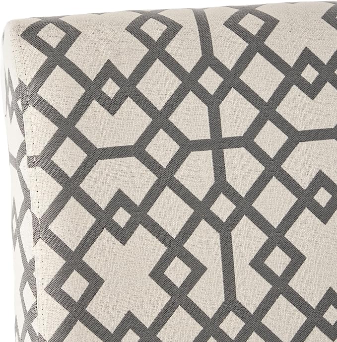 Christopher Knight Home Kassi Fabric Accent Chair, Grey Geometric Patterned - LeafyLoom