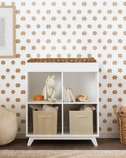 DaVinci Otto Convertible Changing Table and Cubby Bookcase in White - LeafyLoom