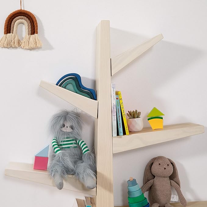 Babyletto Spruce Tree Bookcase in Washed Natural - LeafyLoom