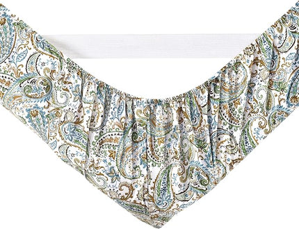 Elegant Comfort Softest and Coziest 6-Piece Sheet Set - 1500 Premium Hotel Quality Microfiber - Deep Pocket, Wrinkle Resistant 6-Piece Paisley Pattern Bed Sheet Set, King, Paisley Teal - LeafyLoom
