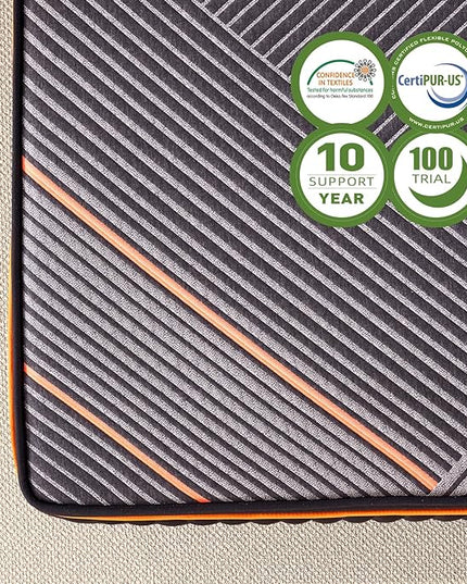 California King Mattress, 14 Inch Plush Hybrid Mattress, Black Memory Foam with Individual Pocket Coils Mattress Cal King Size in Box, Mattress for Pressure Relief,Balanced Support, 72"*84" - LeafyLoom