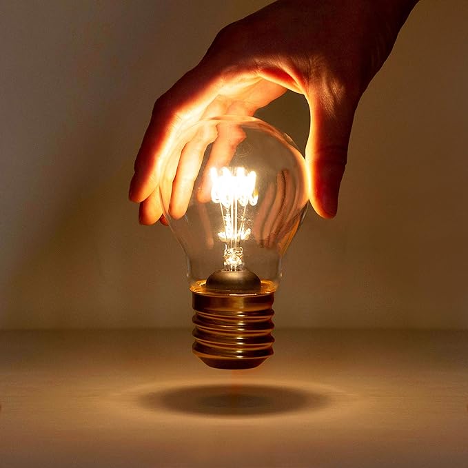Suck UK | Cordless Light Bulb | USB Battery Powered Light Bulb | LED Edison Lamp For Bedroom | Battery Operated Light Bulb | Battery Light Bulb | Small Lamp & Cordless Table Lamps | Edison Bulb Lamp - LeafyLoom