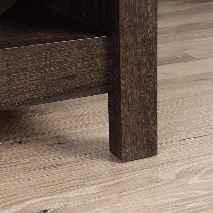 Sauder Cannery Bridge Lift-top Table, L: 43.15" x W: 19.45" x H: 19.02", Coffee Oak finish - LeafyLoom