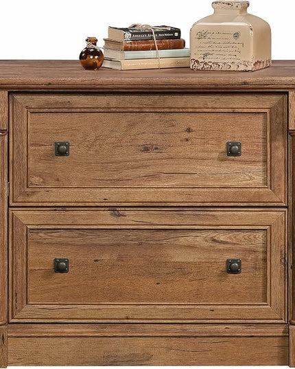 Sauder Palladia File Cabinet, Vintage Oak finish - LeafyLoom