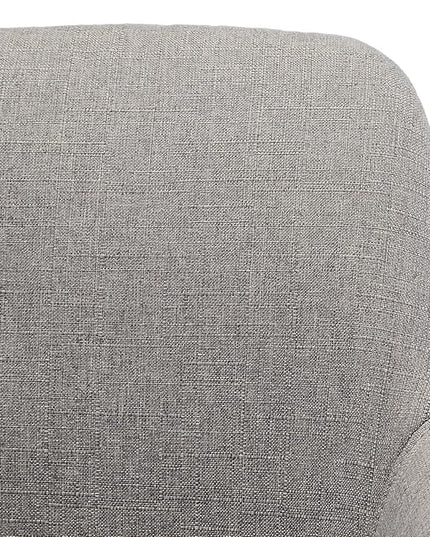 Amazon Basics Upholstered Home Office 360 Degree Swivel Rolling Desk Chair with Arms and Adjustable-Height - Light Gray, 25"D x 23.25"W x 36.25"H - LeafyLoom