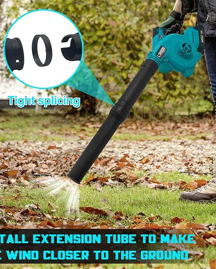 Cordless Leaf Blower for Makita 18V Battery,Electric Jobsite Air Blower with Brushless Motor,6 Variable Speed Up to 180MPH,2-in-1 Handle Electric Blower and Vacuum Cleaner(Only Tools) - LeafyLoom