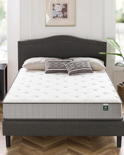 ZINUS 10 Inch Comfort Support Cooling Gel Hybrid Mattress, Full, Tight Top Innerspring Mattress, Motion Isolating Pocket Springs, Mattress in A Box - LeafyLoom