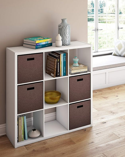 ClosetMaid 4588 Decorative Open Back 9-Cube Storage Organizer, White - LeafyLoom