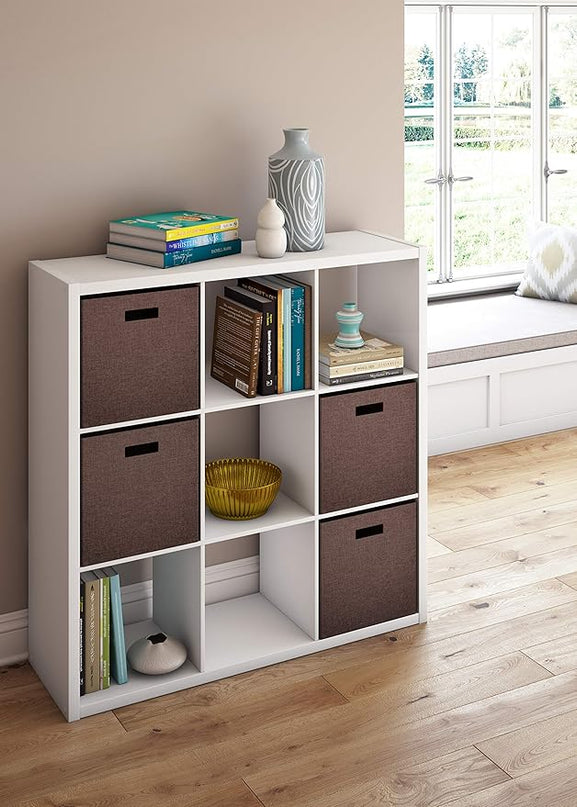 ClosetMaid 4588 Decorative Open Back 9-Cube Storage Organizer, White - LeafyLoom