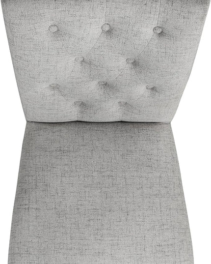 HomePop Classic Parsons Dining Chairs, Pack of 2, Pewte Gray Woven - LeafyLoom