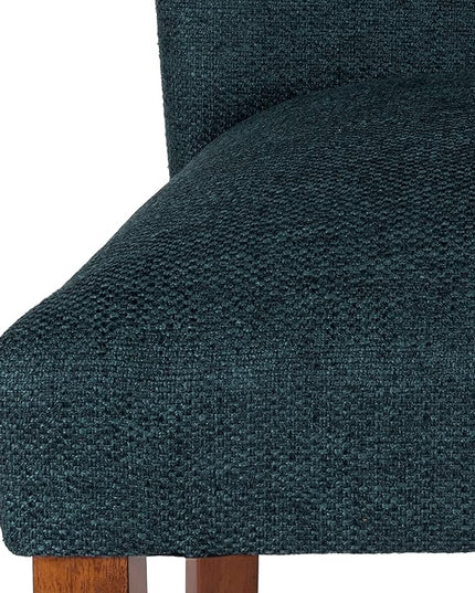 HomePop Parsons Classic Upholstered Accent Dining Chair, Set of 2, Navy - LeafyLoom
