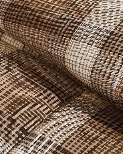 Woolrich Comforter Set, Cabin Lodge, Warm Cover for Colder Season, Modern Cottage-Inspired Down Alternative Ultra Soft Microfiber Bedding, Matching Sham, Plaid Brown King 3 Piece - LeafyLoom