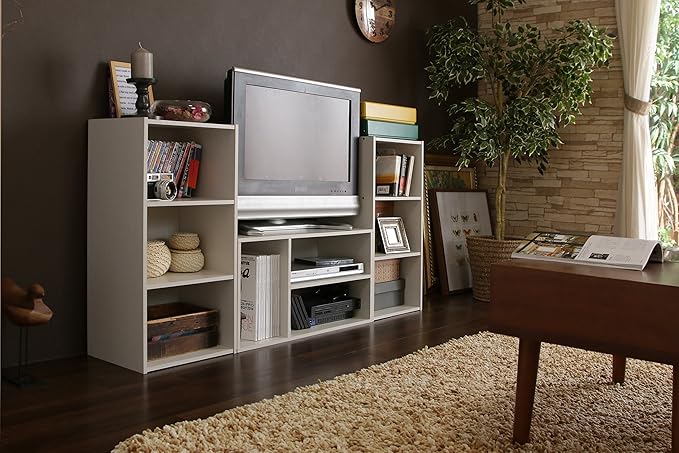 IRIS USA 3-Tier Modular Open Cubby Storage Shelf, Sturdy Storage Bookshelf Cabinet for Living Room Bedroom Guest Room Office Dorm Room Kids Room and Bathroom, White - LeafyLoom