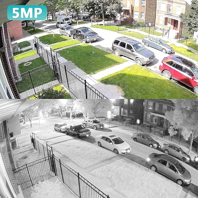 Anpviz 5MP PoE Camera, Outdoor Vandal Dome Security PoE IP Camera with Audio, 98ft Night Vision, H.265, 24/7 Recording Waterproof IP66 Indoor, Wide Angle 2.8mm (Grey), NDAA Compliant (U Series) AnpvizSecurity