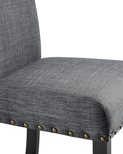 New Classic Furniture Crispin Counter Chair, Granite - LeafyLoom