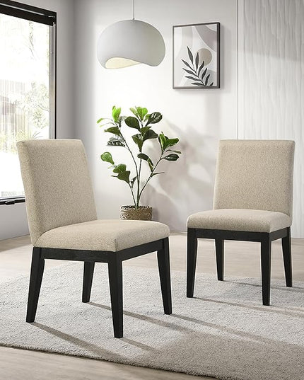 NicBex Haerin-SD-00169-LWJ Dining Chairs, 19"x22"x34", Beige - LeafyLoom