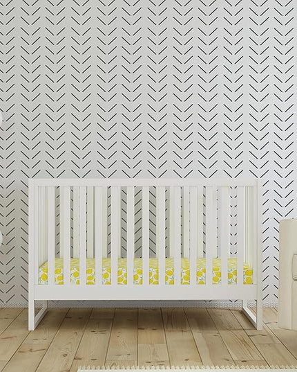 Davinci Hunter 3-in-1 Convertible Crib, White, Easy Assemble, Greenguard Gold Certified - LeafyLoom