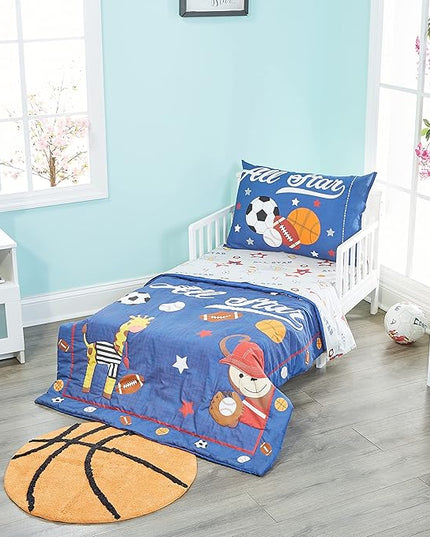 Hand Tufted Basketball Bedroom or Bathroom Rug - 25 in Round; 100% Cotton Kids Bathroom Mat; Decorative Kids Area Rug - LeafyLoom