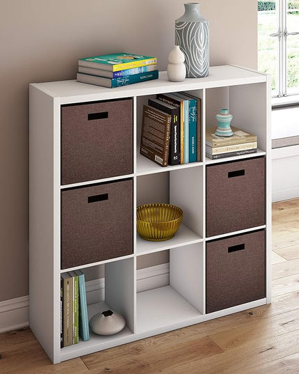 ClosetMaid 4588 Decorative Open Back 9-Cube Storage Organizer, White - LeafyLoom
