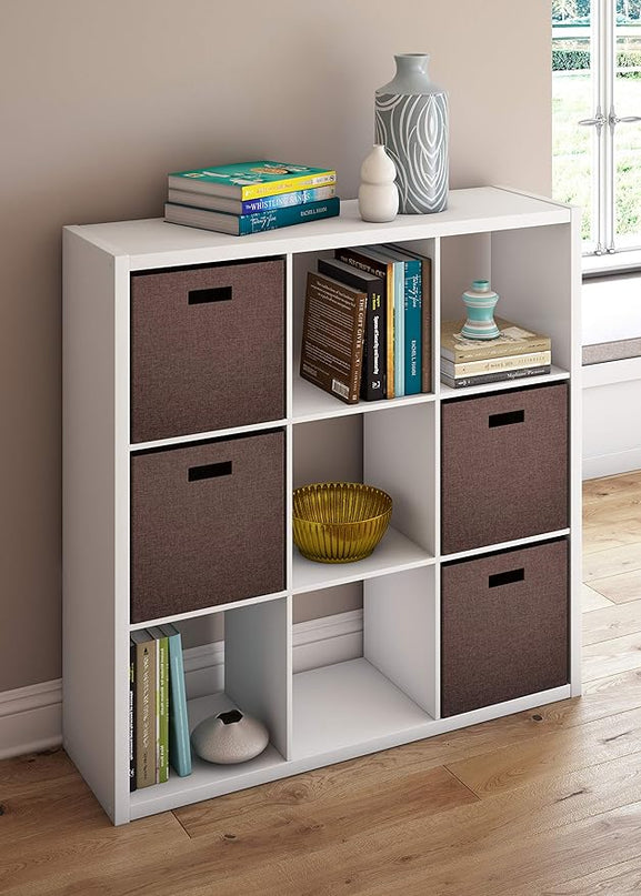 ClosetMaid 4588 Decorative Open Back 9-Cube Storage Organizer, White - LeafyLoom