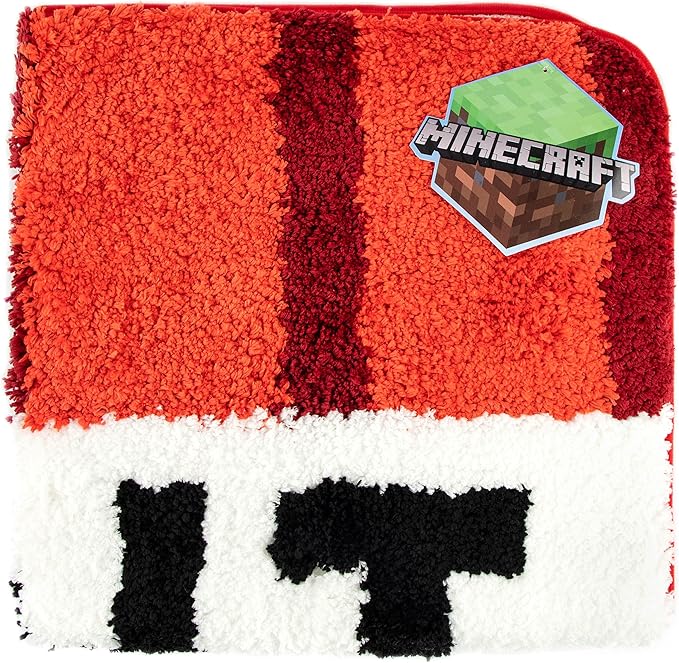 Jay Franco Minecraft Creeper TNT Tufted Polyester Bath Rug, Kids Bath (Official Minecraft Product) - LeafyLoom