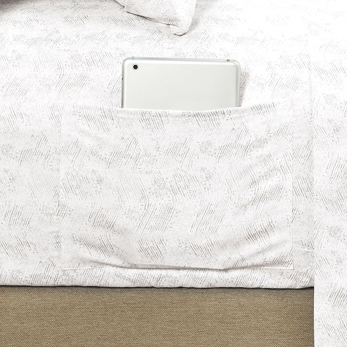 Elegant Comfort Softest and Coziest 6-Piece Sheet Set - 1500 Premium Hotel Quality Microfiber - Deep Pocket, Wrinkle Resistant 6-Piece Wave Pattern Bed Sheet Set, Queen, Wave Beige - LeafyLoom