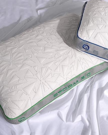 Bedgear Storm Performance Pillow - Size 3.0 - Cooling Pillow for Hot Sleepers - Medium Firmness Bed Pillow for All Sleep Positions - Hypoallergenic, Washable Removable Cover - 20" Wx 26" L x 6.5" H - LeafyLoom