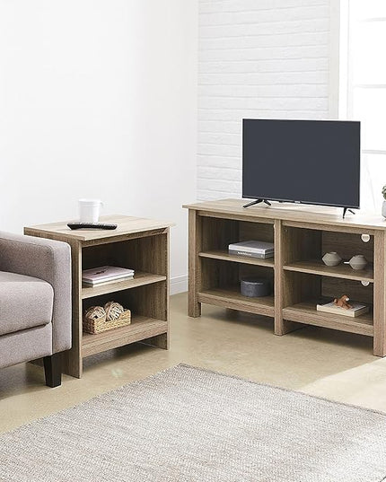 ROCKPOINT 70inch TV Stand Storage Media Console Entertainment Center,Driftwood - LeafyLoom
