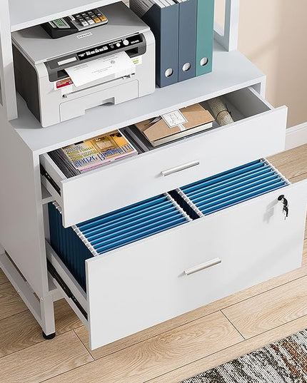 2 Drawers Vertical Office File Cabinet - LeafyLoom