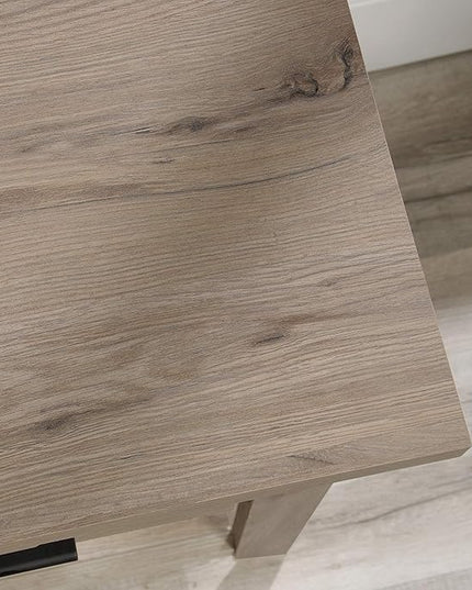 Sauder Summit Station Desk, L: 52.09" x W: 19.29" x H: 29.02", Laurel Oak finish - LeafyLoom