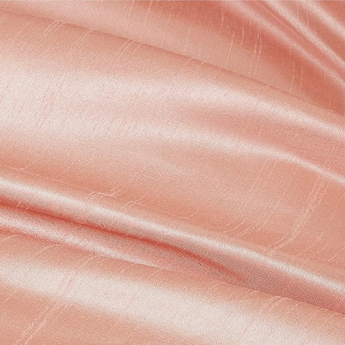Madison Park Amherst Faux Silk Comforter Set - Casual Contemporary Design, All Season Down Alternative Bedding, Matching Shams, Bedskirt, Decorative Pillows, Cal King(104"x92"), Coral 7 Piece - LeafyLoom