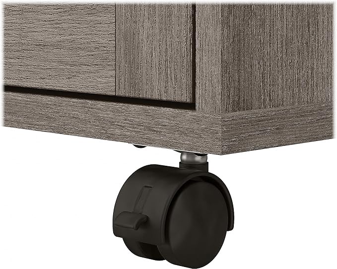 Bush Furniture Knoxville 2 Drawer Mobile File Cabinet, Rolling Document Storage for Home Office, Restored Gray - LeafyLoom