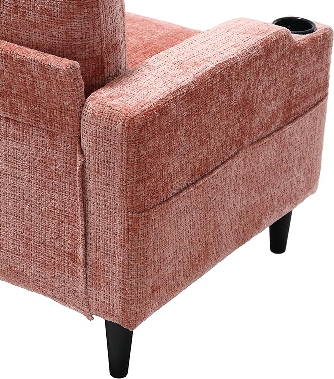 Convertible Sectional Sofa with Movable Storage Ottoman and Cupholders, 3 Seater L-Shaped Corner Couch,Chenille Upholstered Furniture w/Detachable Thicked Cushions for Living Room, Small Space - LeafyLoom