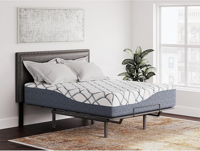 Signature Design by Ashley 14 Inch Chime Elite 2.0 Ultra Plush Green Tea Memory Foam Mattress for Cool Sleep and Pressure Relief, Queen - LeafyLoom