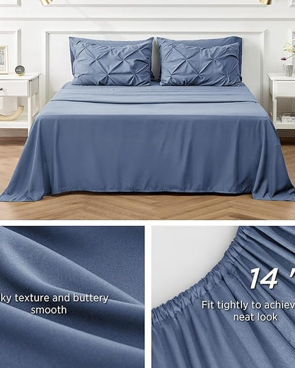 Bedsure Full Size Comforter Sets - Bedding Sets Full 7 Pieces, Bed in a Bag Green Bed Sets with Comforter, Sheets, Pillowcases & Shams, Adult & Kids Bedding - LeafyLoom