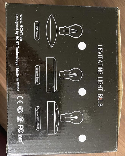 Levitating Bulb Lamp Magnetic Floating LED Light Desk Lamp Table lamp Night Light, 360 Degree Automatic Rotating Light for Unique Gifts Room Home Office Decor - LeafyLoom