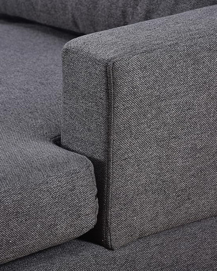 Furniture, Modern Large Upholstered U-Shape, Living Room Sectional Set with Extra Wide Chaise Lounge, Sofas & Couches Grey, Dark Gray-b - LeafyLoom