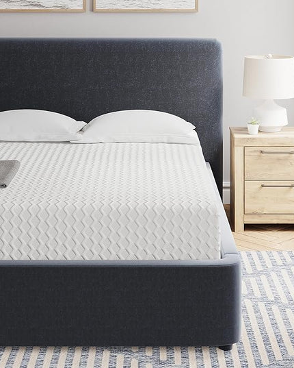 Signature Design by Ashley Full Size Chime 12 Inch Medium Firm Memory Foam Mattress with Green Tea & Charcoal Gel - LeafyLoom