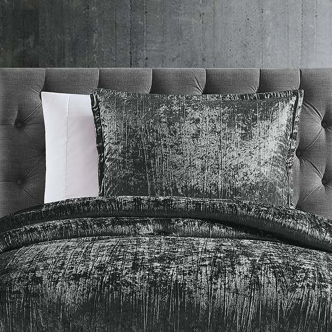 Riverbrook Home Turin Comforter Set, Twin, Charcoal, 2-Piece Set - LeafyLoom